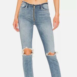 MOTHER The Dazzler XYZ Double Fray Size 27 Mid-Rise Slim Straight Ankle